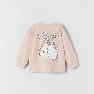 Zara Baby (VGUC) | Dog lover Bow Team Long Sleeve Shirt